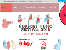 Tablet Screenshot of hornseymusicfestival.com